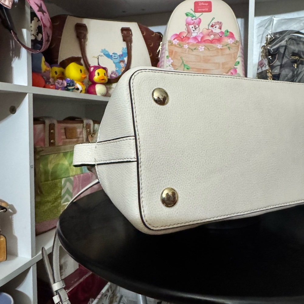 Coach Tan and Cream Sierra Satchel Bag - Picture 8 of 12